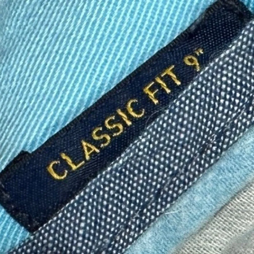Polo Ralph Lauren Shorts Mens 32X9 Light Blue Khaki Chino Casual Flat Front Logo